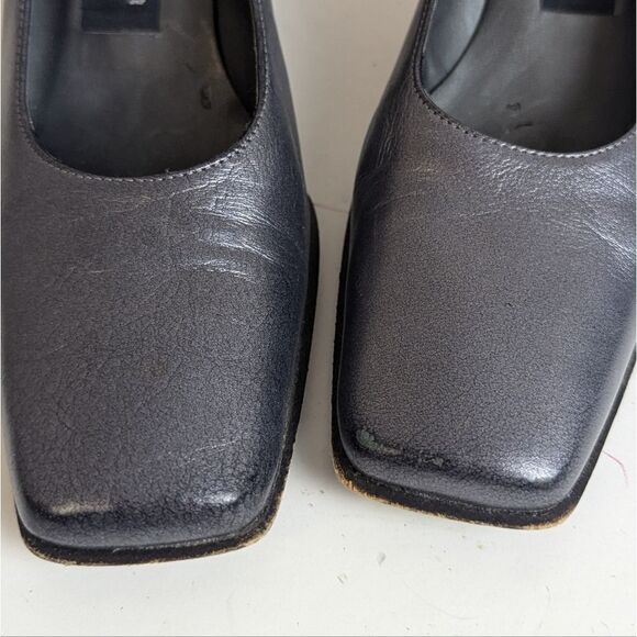 Stuart Weitzman for Browns Metallic Grey Pumps – Geometric Heel – Size 5 - Picture 11 of 11
